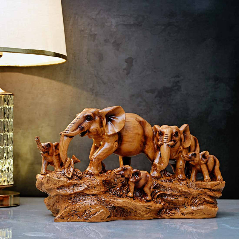 Life of Elephants Sculpture