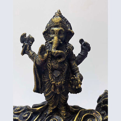 Ganesha Water Fountain with Incense Burner