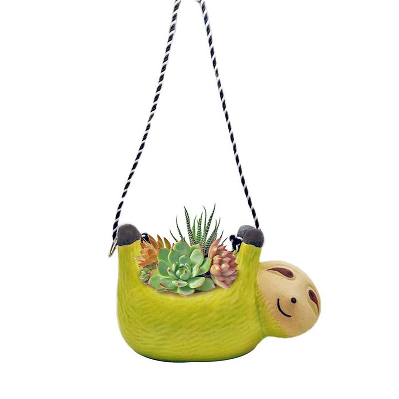 Hanging Sloth Ceramic Planter(without Plant).