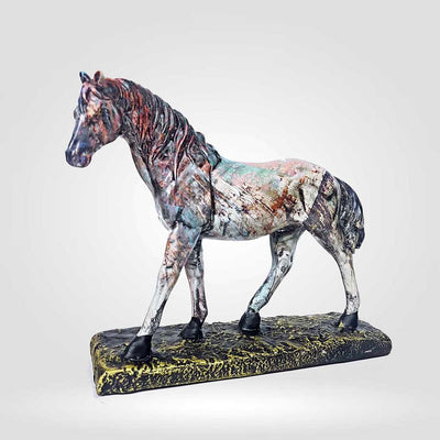 Vibrant Horse Figurine