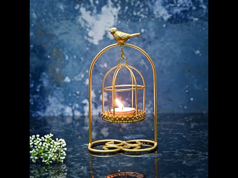 Farmhouse Bird Cage Candle Holder