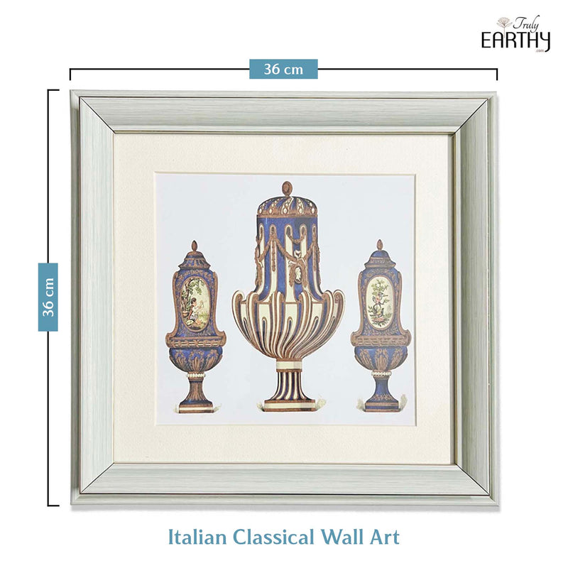 Italian Classical Korean Fine Paper Print (Framed - 14 x 14 inches)