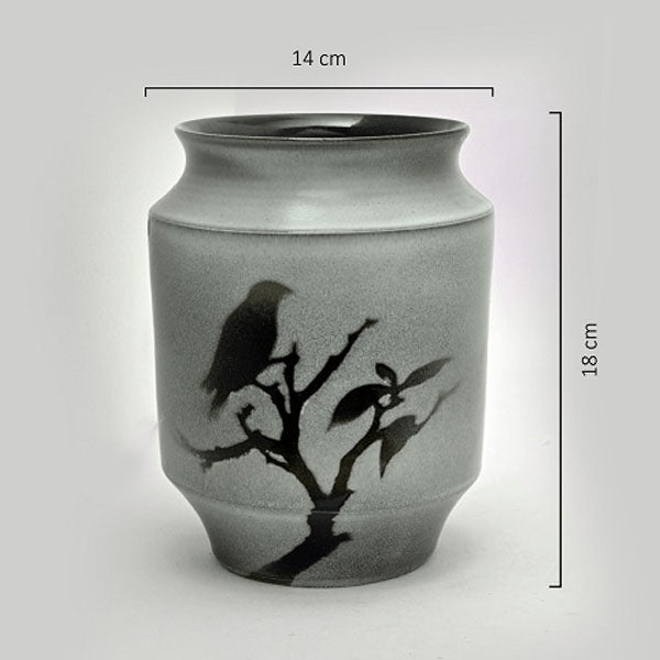 Urban Bird Ceramic Planter (without Plant).