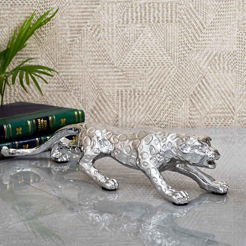 Prowling Panther Table Accent - Chrome Finished