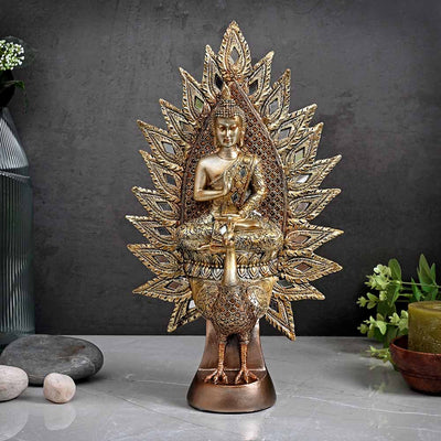 Buddha on Peacock