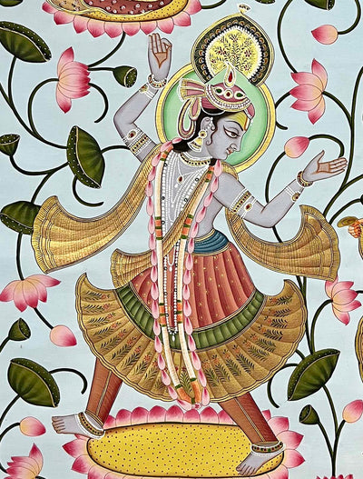 radha krishna painting, angle 1