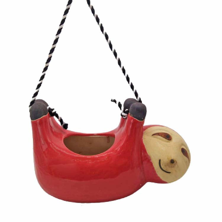 Hanging Sloth Ceramic Planter(without Plant).