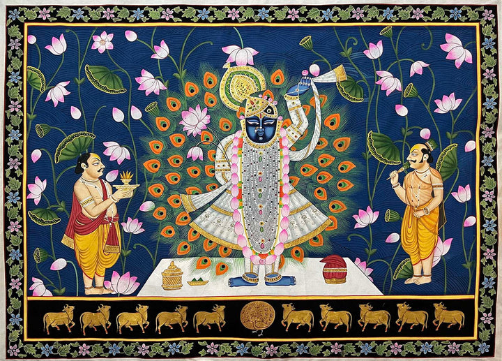 Traditional Pichwai Painting - Shrinathji (Unframed)