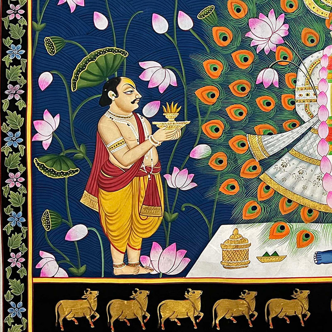 Traditional Pichwai Painting - Shrinathji (Unframed)