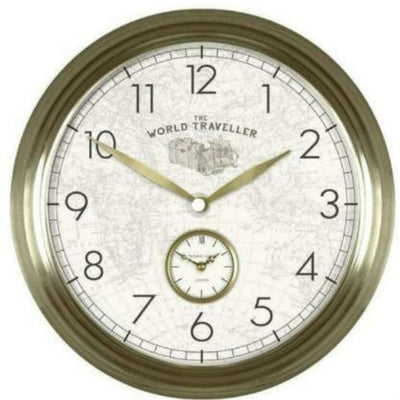 Thomas Kent Greenwich Timekeeper World Traveller Large Wall Clock