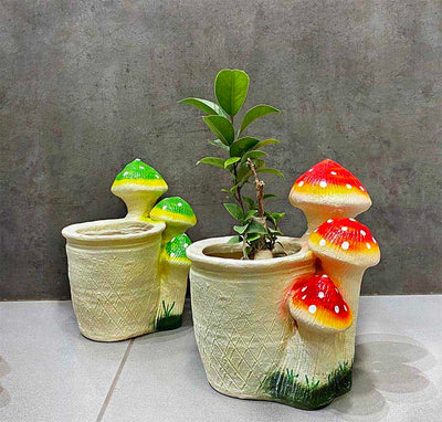 alt="trulyearthy mushroom resin planter"